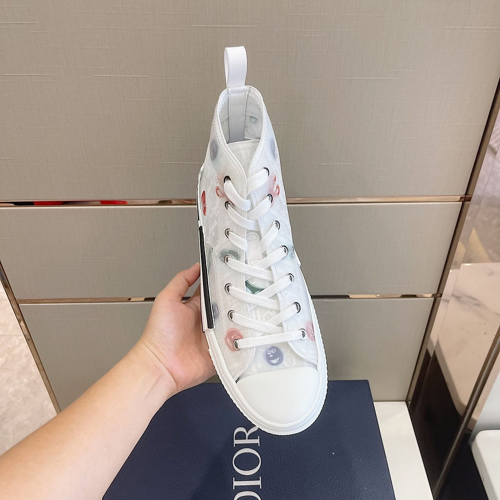 Миниатюра: Высокие кеды Dior Oblique B23 and Kenny Scharf White