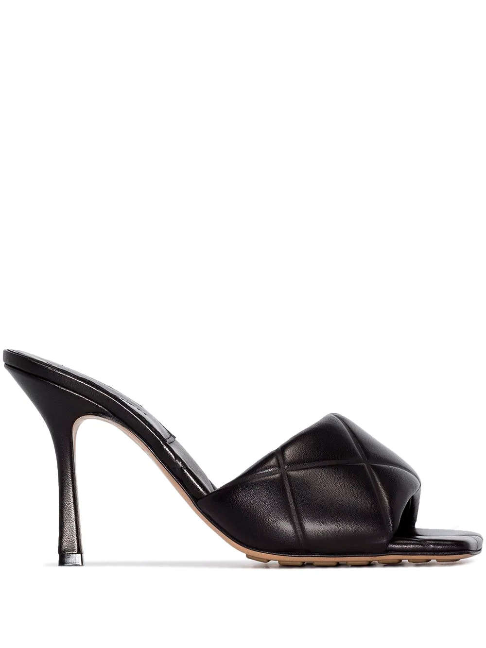 Стеганые мюли Bottega Veneta Rubber Lido 100 black