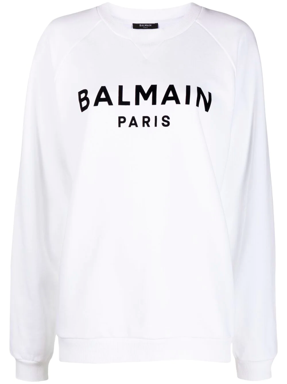 Толстовка Balmain White/Black Logo