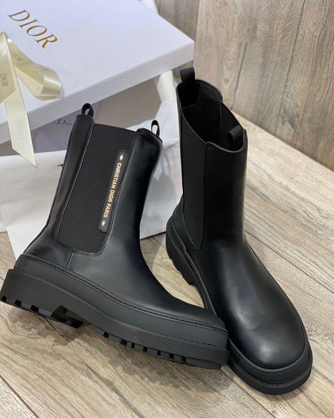 Ботинки Dior Di Trial черного цвета