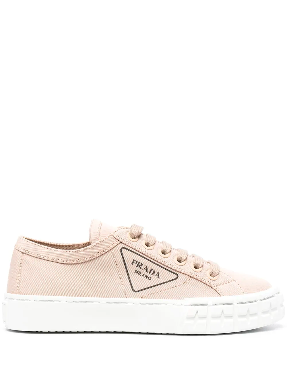 Кеды Prada Re-Nylon Gabardine персиковые