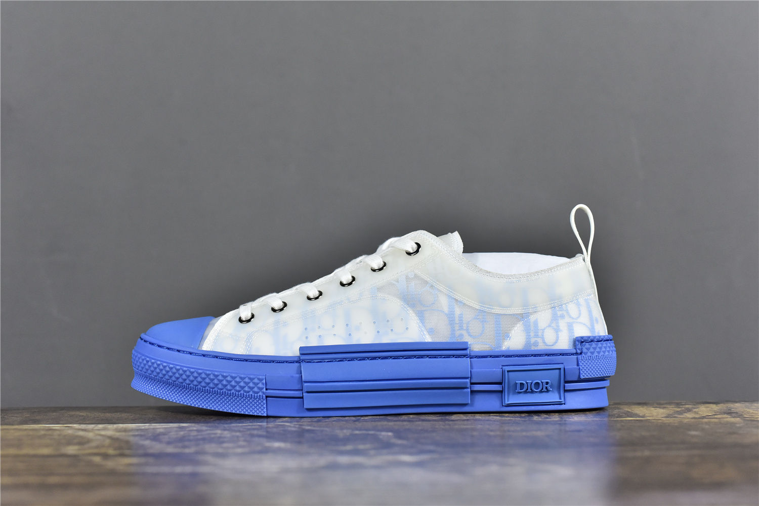 Низкие кеды Dior Oblique B23 White Blue