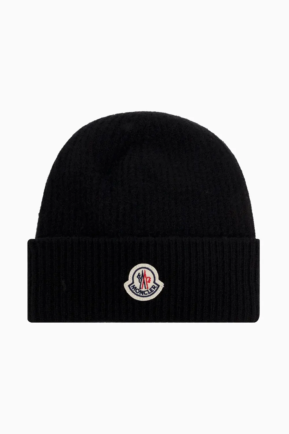 Кашемирово-шерстяная шапка Moncler с логотипом