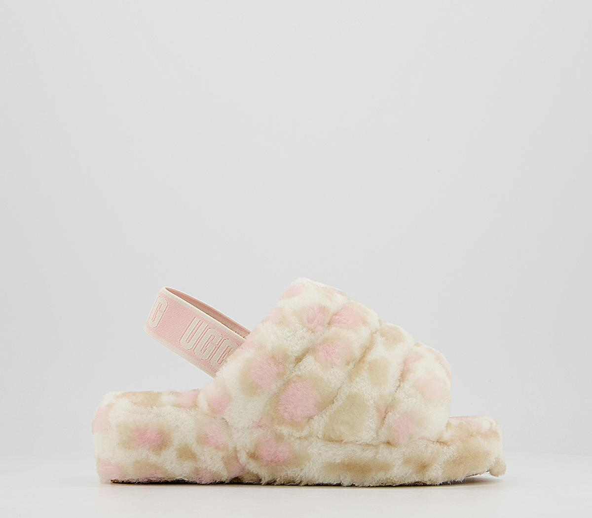 Сандалии UGG Fluff Yeah Slides Sachet White Leopard