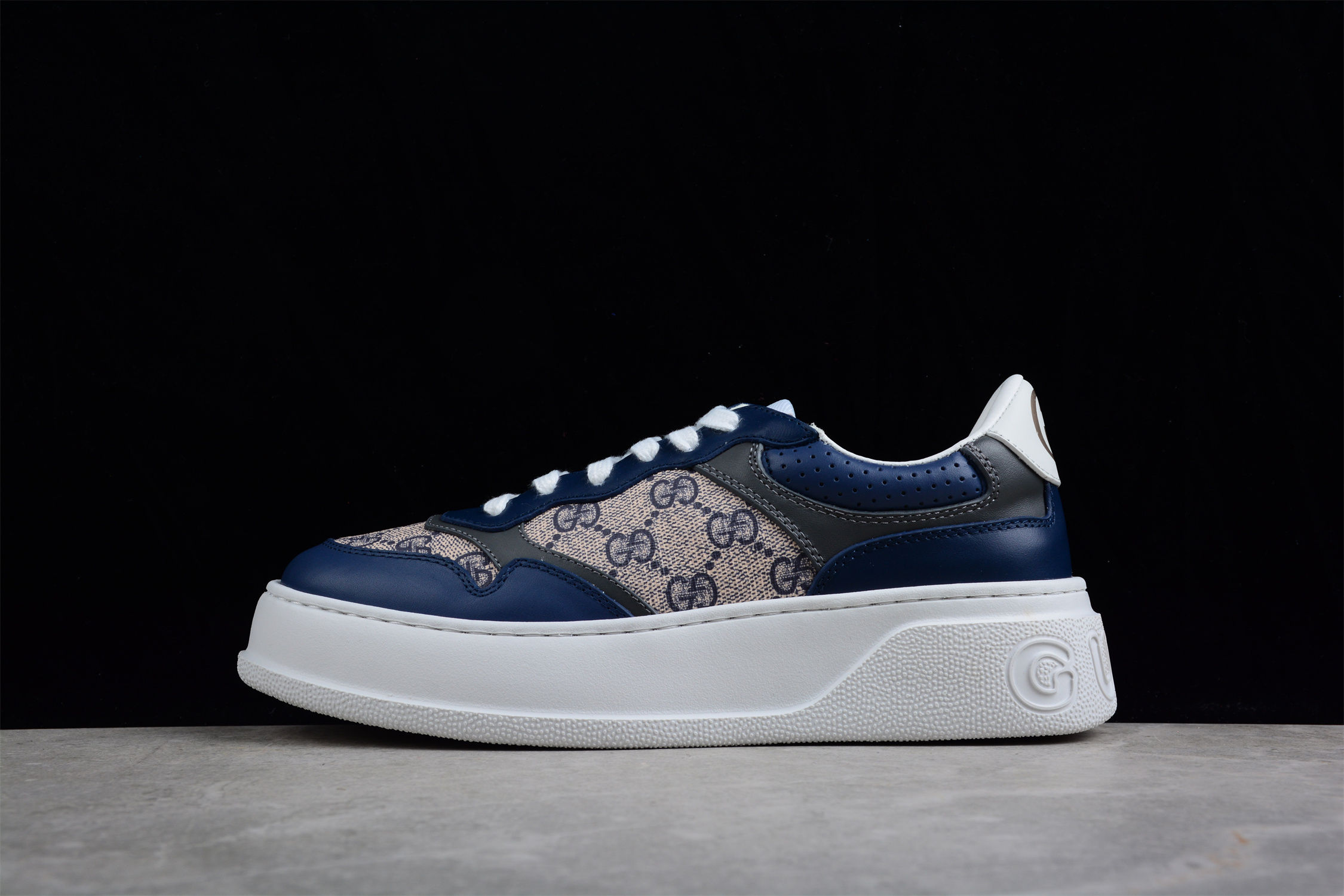 Кроссовки Gucci GG Supreme Beige/Blue