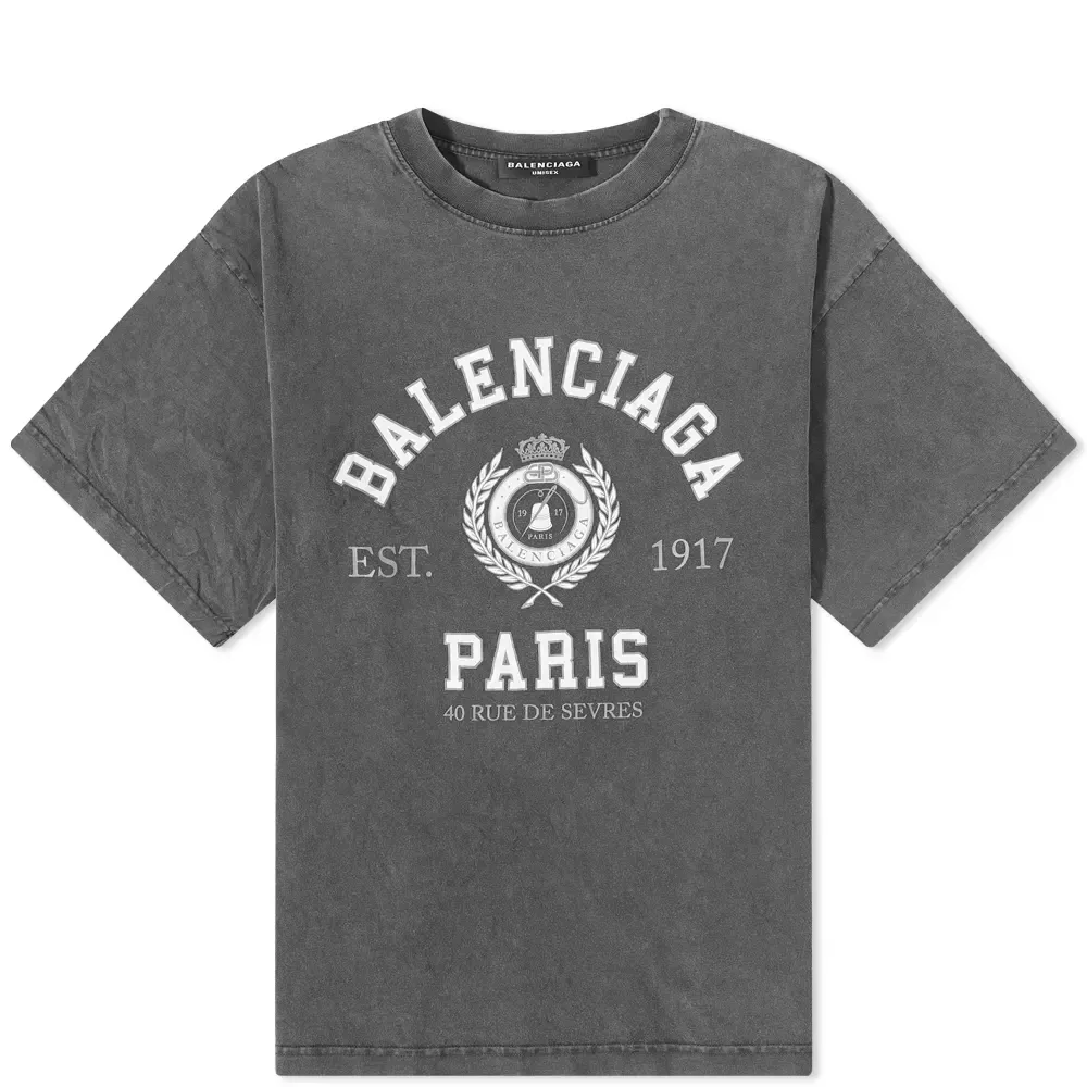 Винтажная футболка Balenciaga Paris 1917