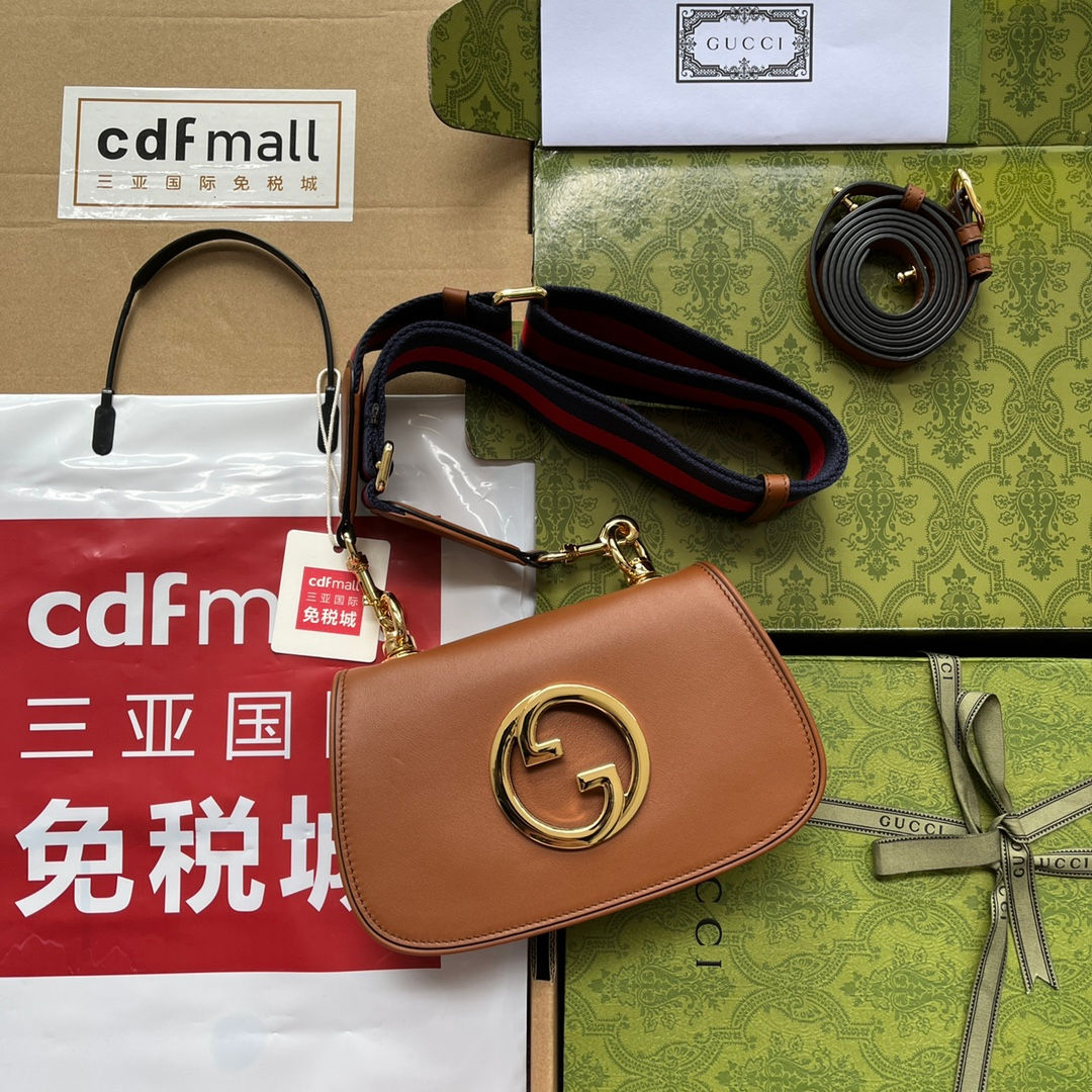 Сумка Gucci Mini Blondie Camel