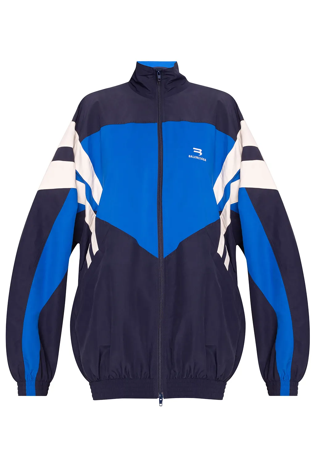 Куртка Balenciaga в технике color block Black/Blue