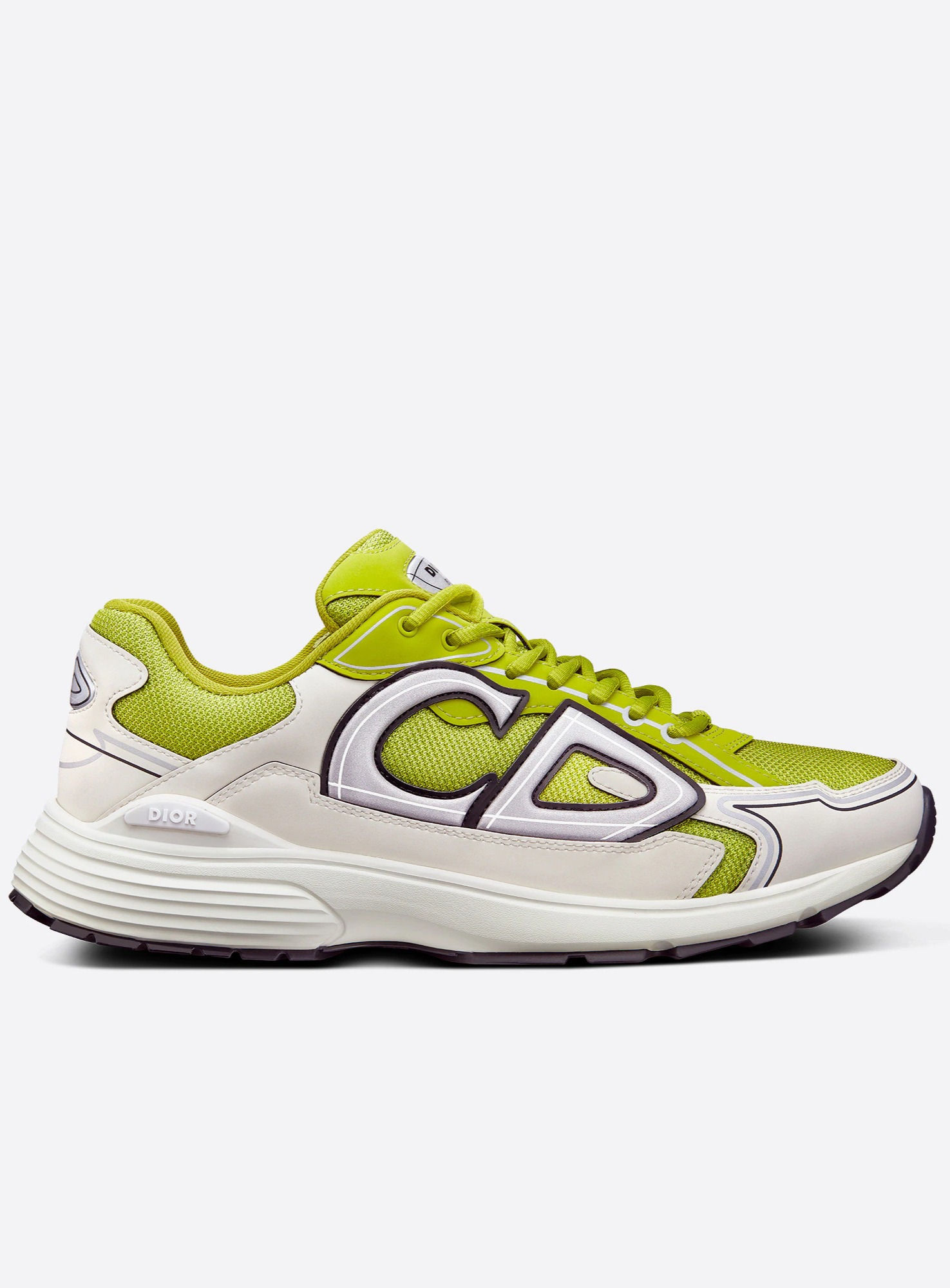 Кроссовки Dior B30 CD30 неоно-зеленого цвета