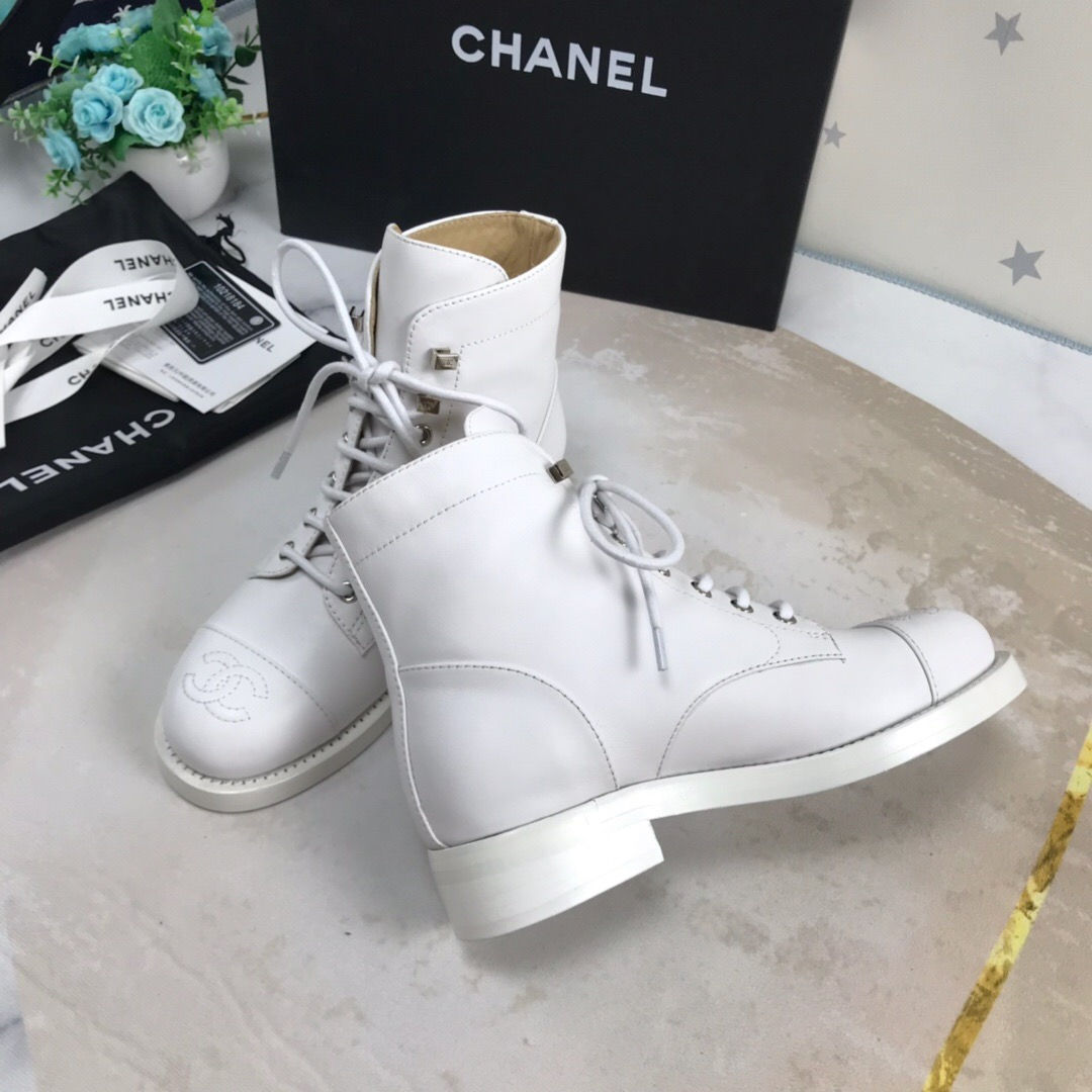 Ботинки Chаnel Lady Clasic Boots White