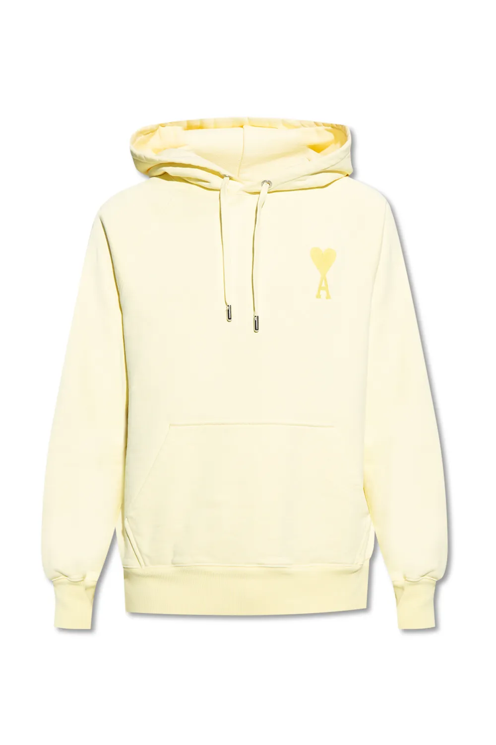 Толстовка с капюшоном Ami Paris с вышивкой Ami de Coeur в тон