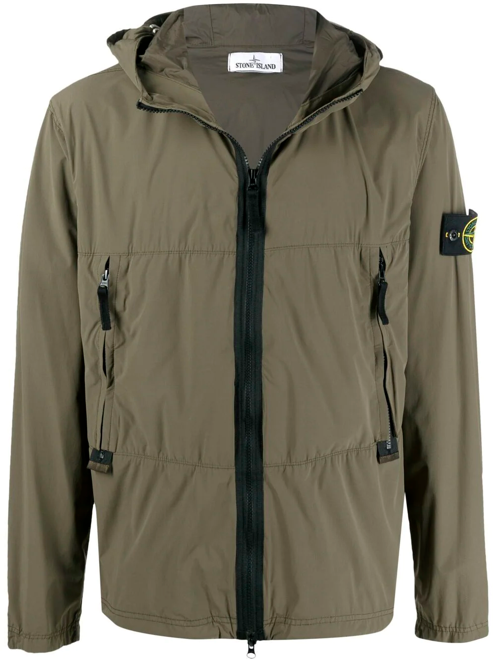 Куртка Stone Island с капюшоном и нашивкой-логотипом