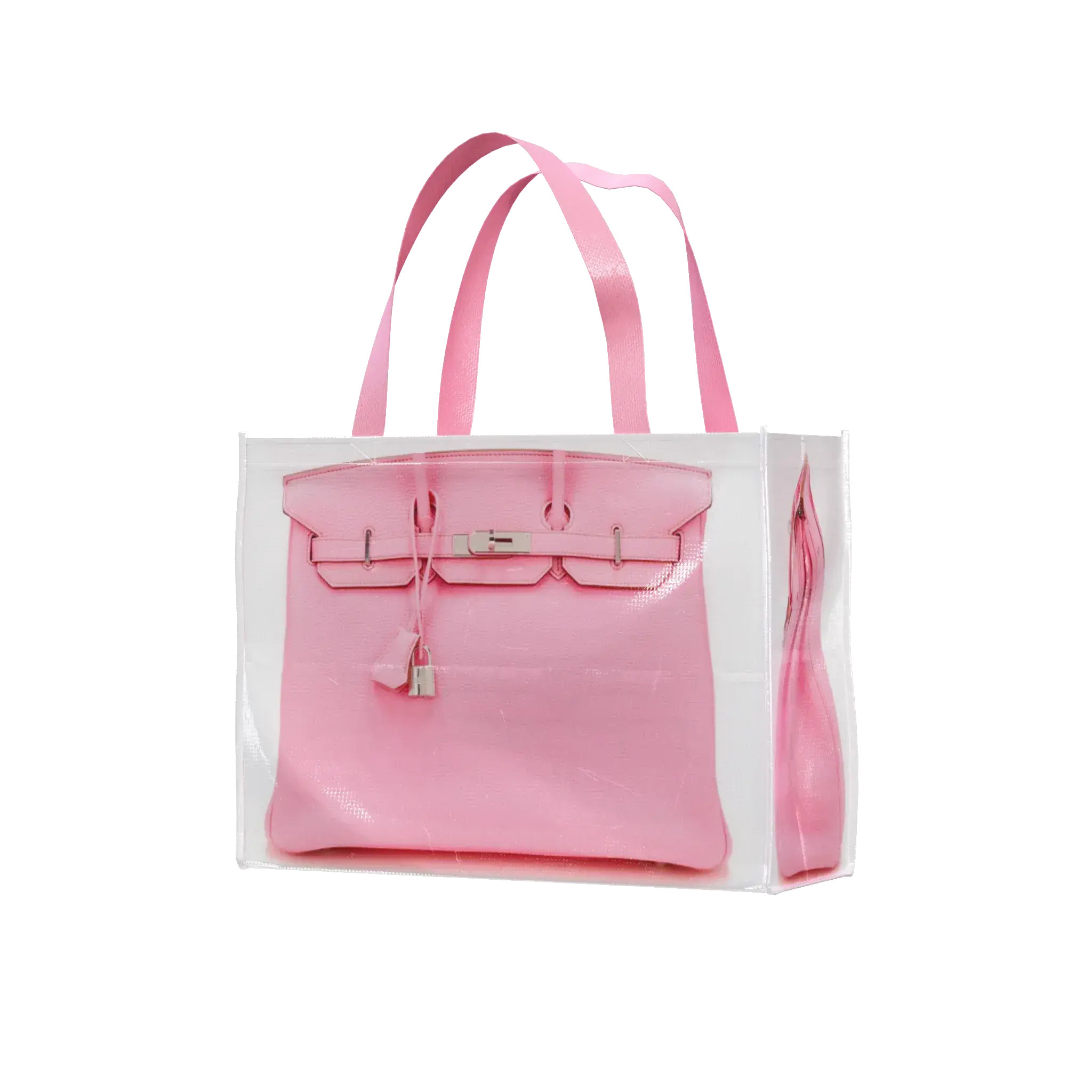 Сумка-шоппер Grocery Bags Hermes Birkin Pink