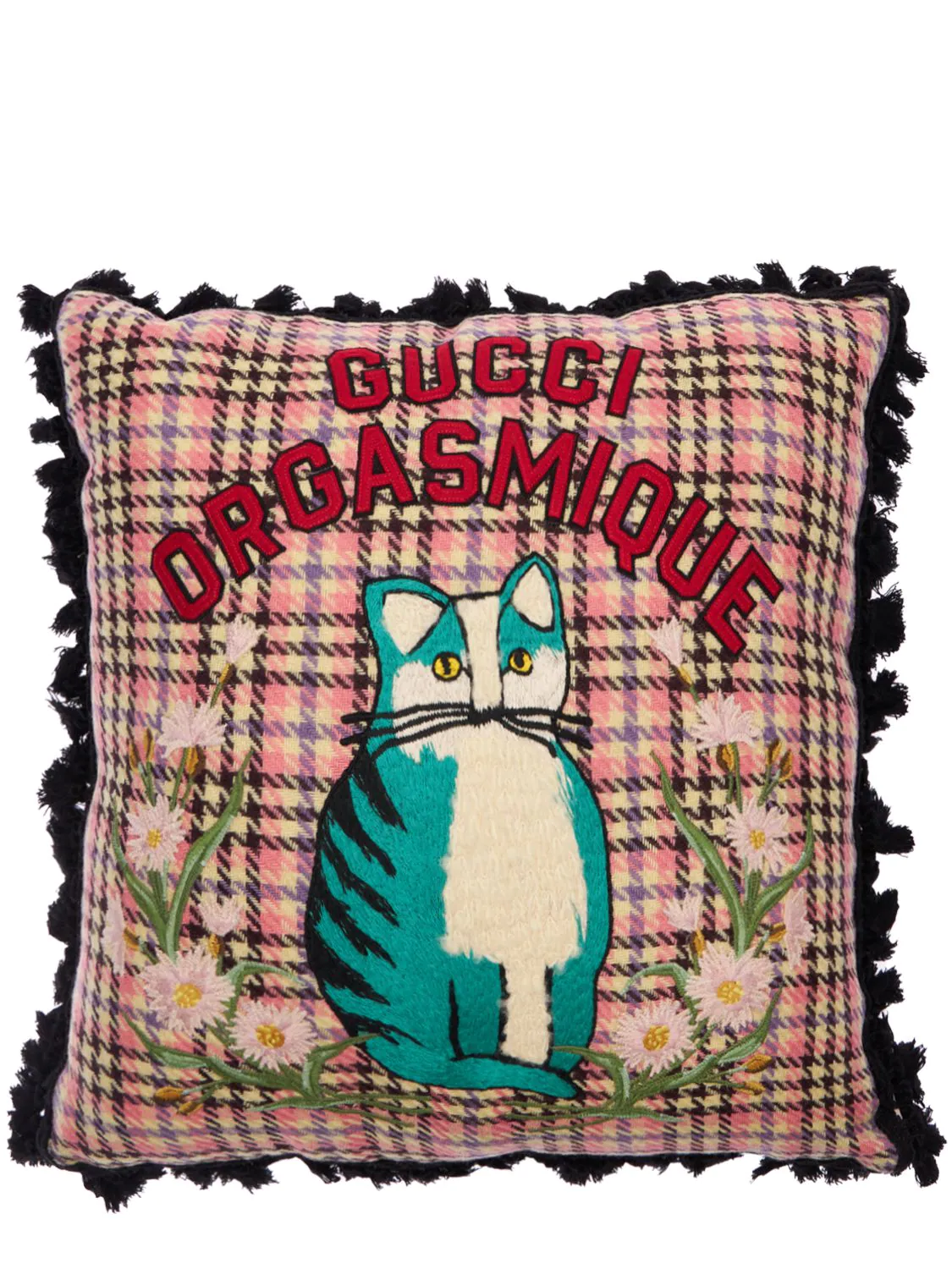 Подушка Gucci с аппликациями Orgasmique