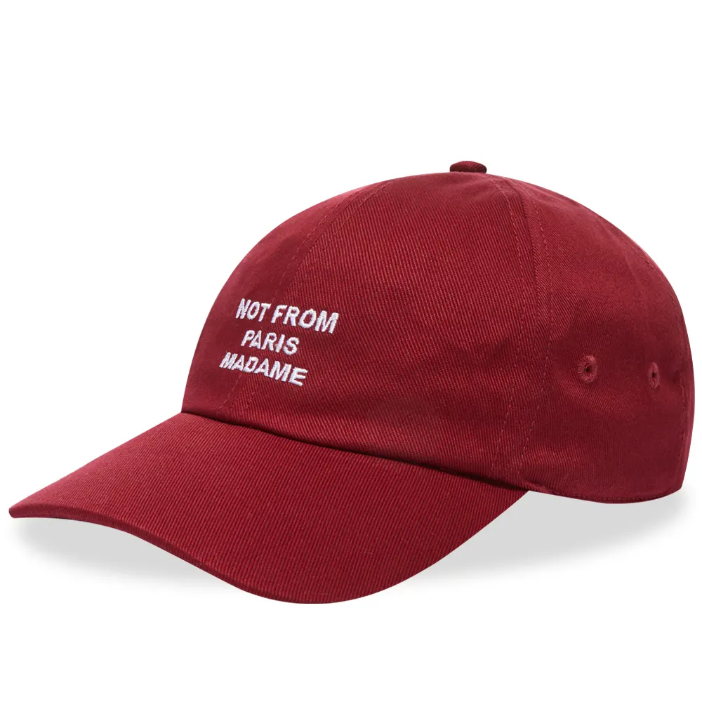 Бейсболка Drôle de Monsieur Not From Paris Madame бордовая