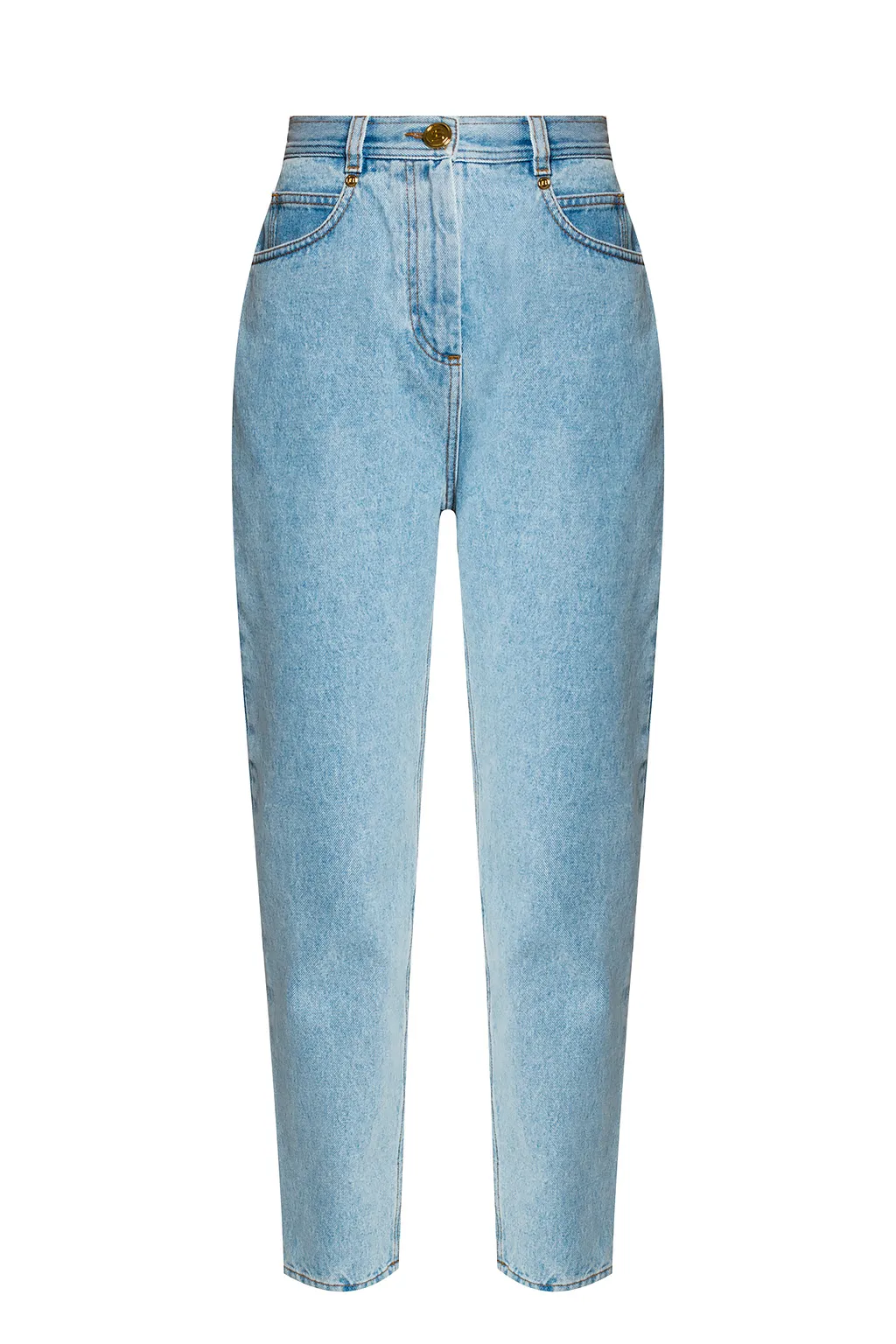 Джинсы с завышенной талией Balmain