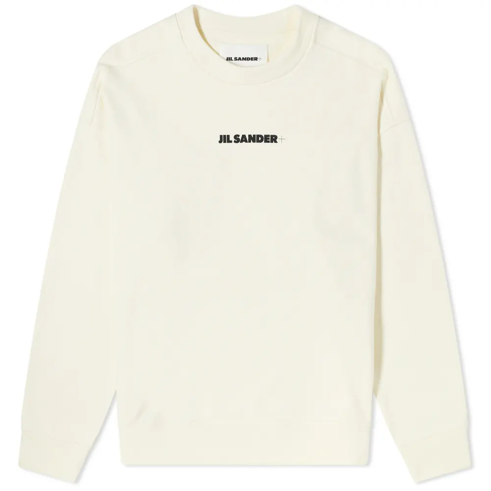 Толстовка Jil Sander с круглым вырезом с логотипом