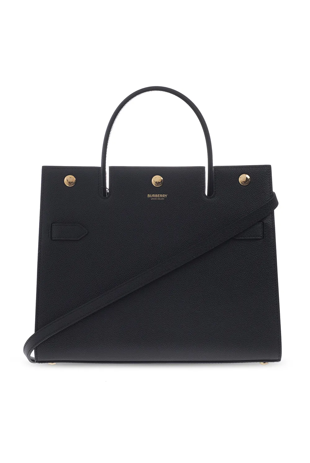 Чёрная сумка через плечо Burberry Title Small