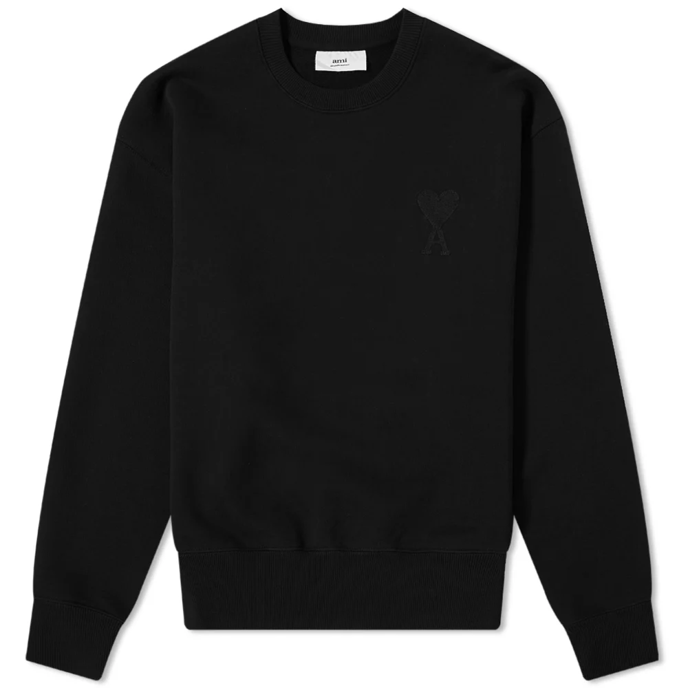 Толстовка AMI Paris Ami de Coeur черного цвета