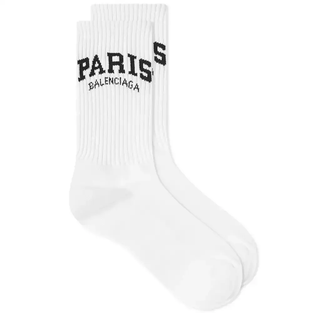 Носки Balenciaga Paris, белые