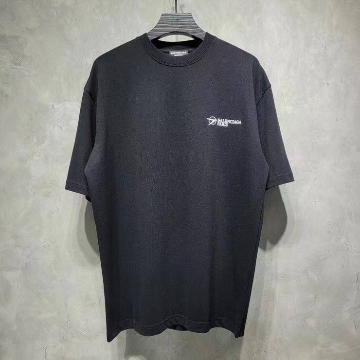 Черная футболка Balenciaga Paris Tour