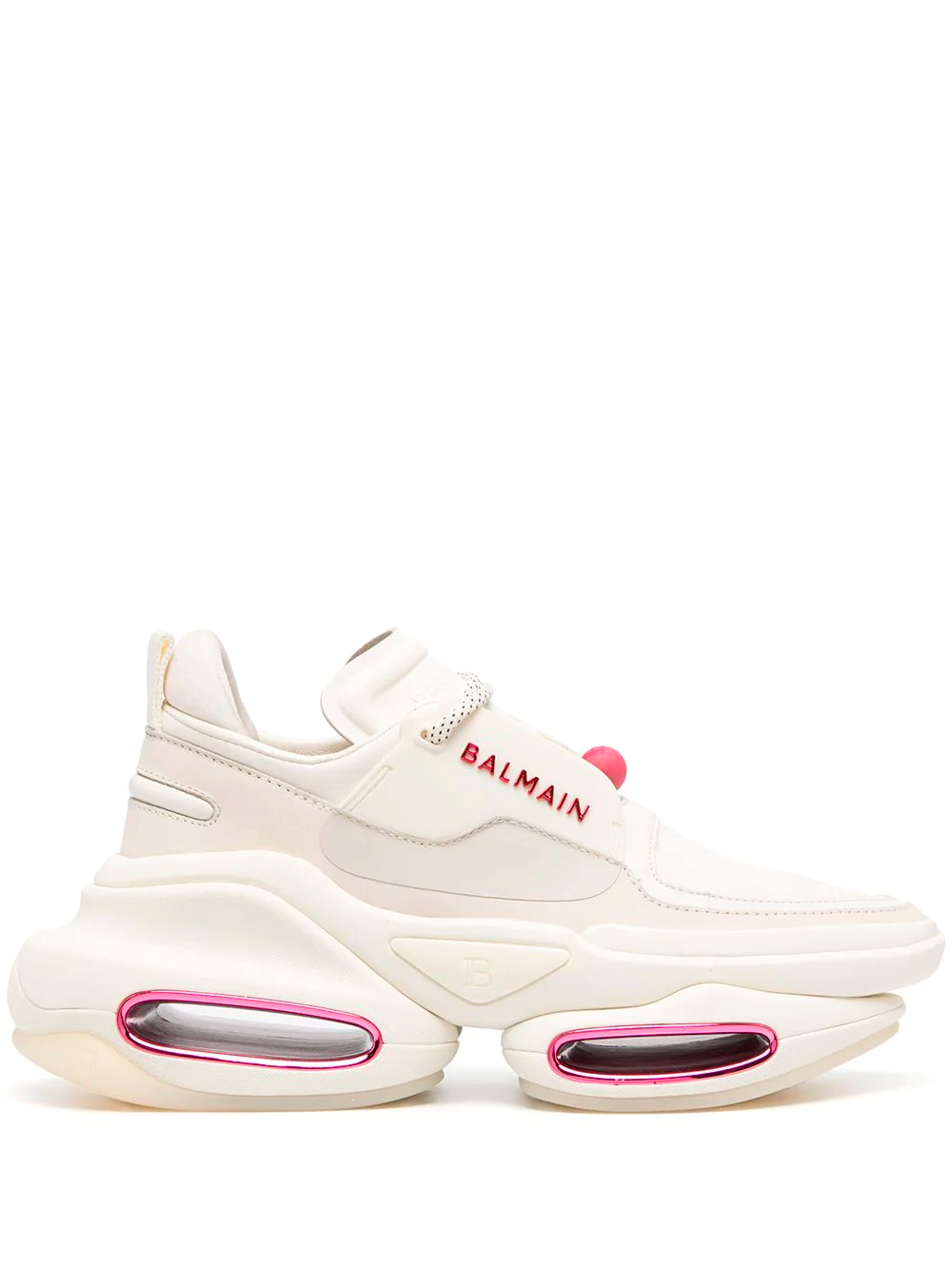 Кроссовки Balmain B-Bold white rose cream
