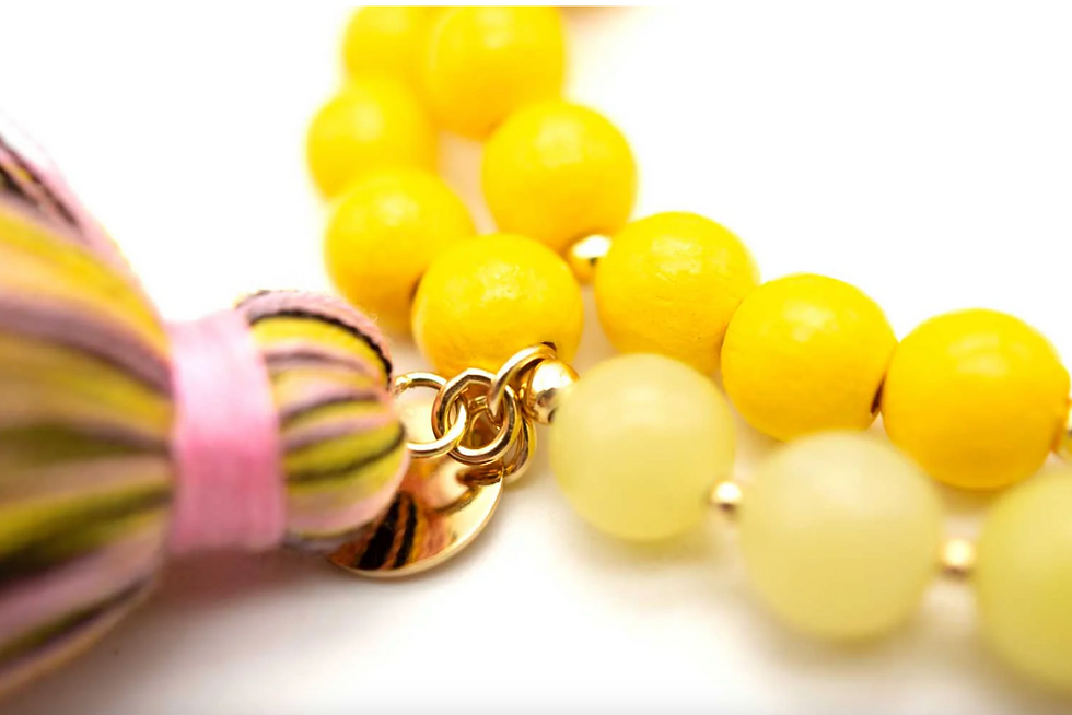 Miniaturbild: Armband Mala Twin, Lemon Flame, Schmückstück Nr. 135