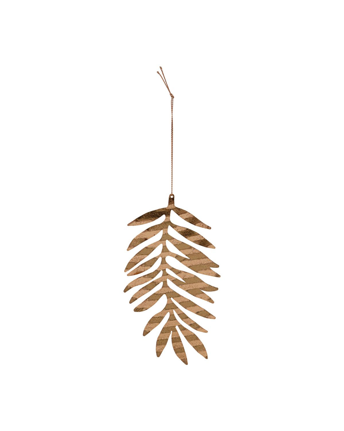 Anhänger "Blatt", Messing