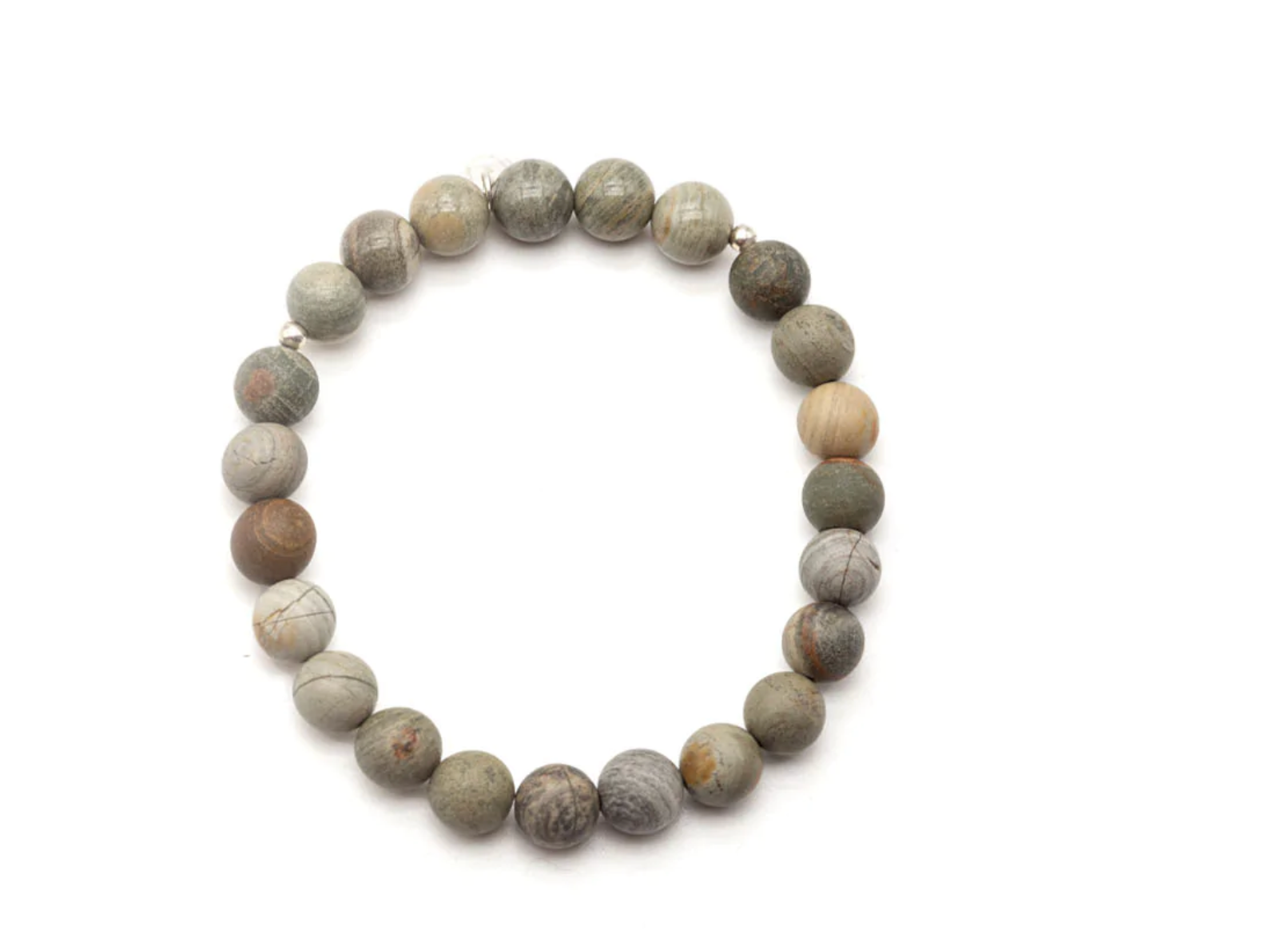 Men Armband Mala Single, Olive / Nr. 1