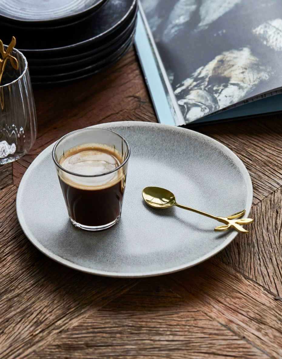 Löffel Leaf, Antique Gold