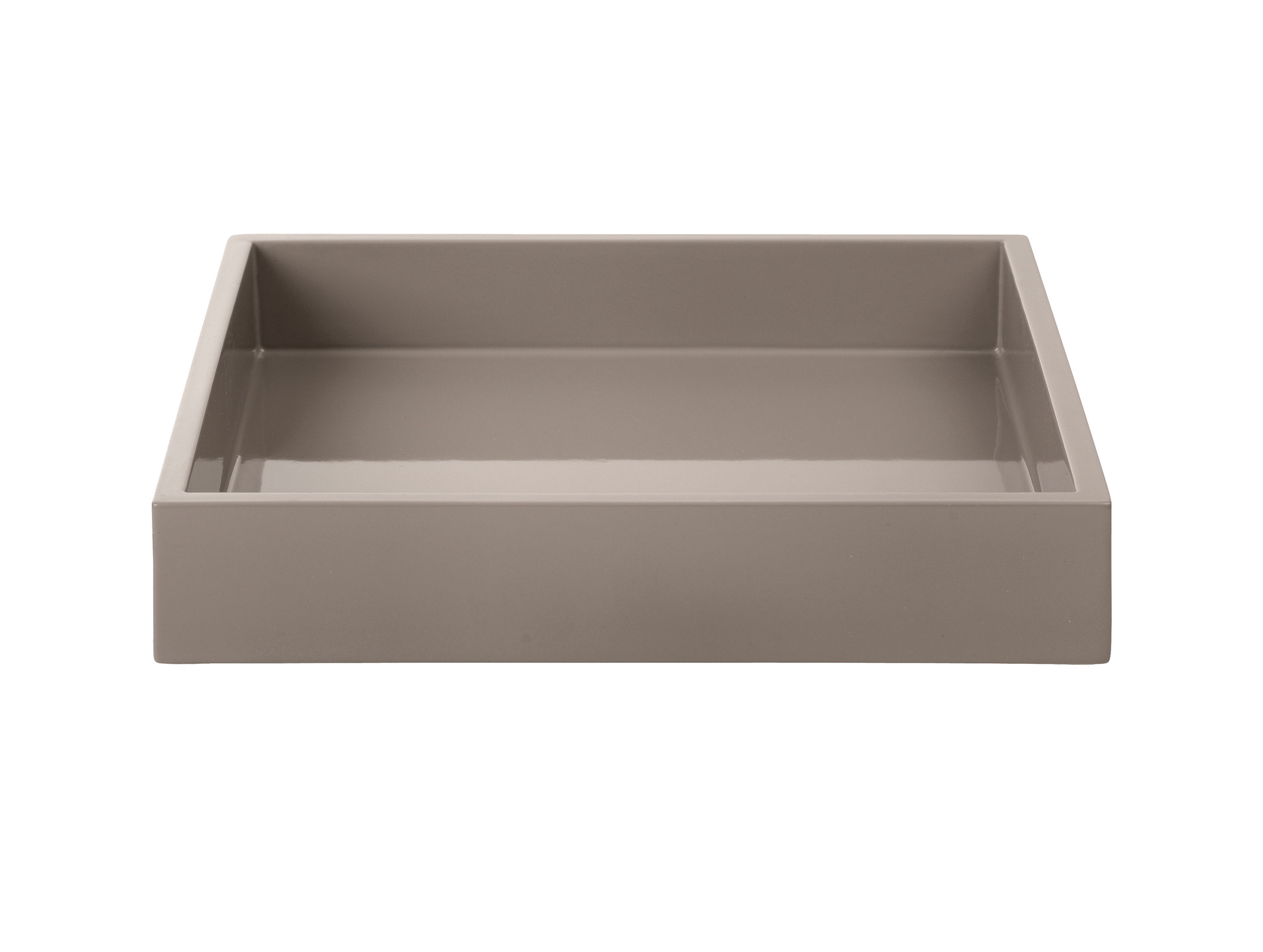 Tablett Tray 19 x 19 cm, warm grey