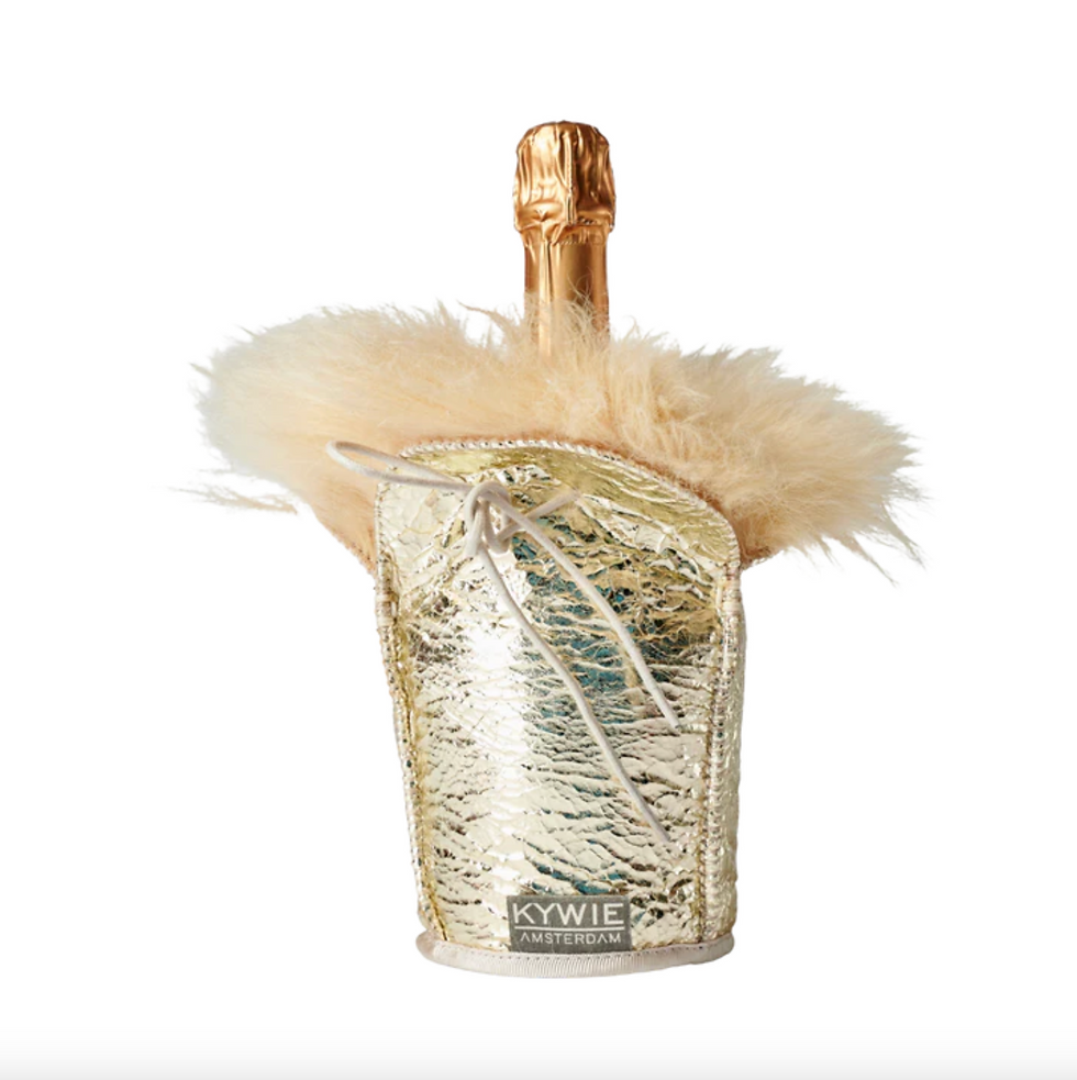 XL-Wein-Champagnerkühler Kywie, Fluffy lightgold sparkle