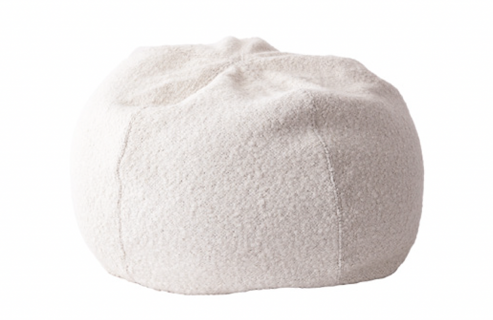 Hocker/ Pouf Yeti, cremeweiss, Maison de Vacances