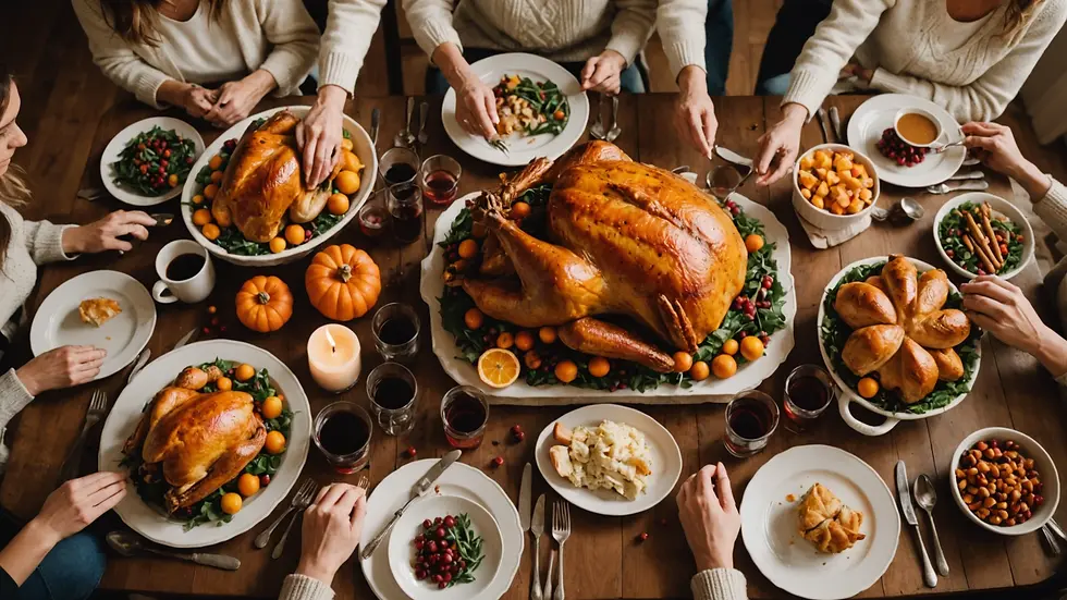 Thanksgiving celebration with family