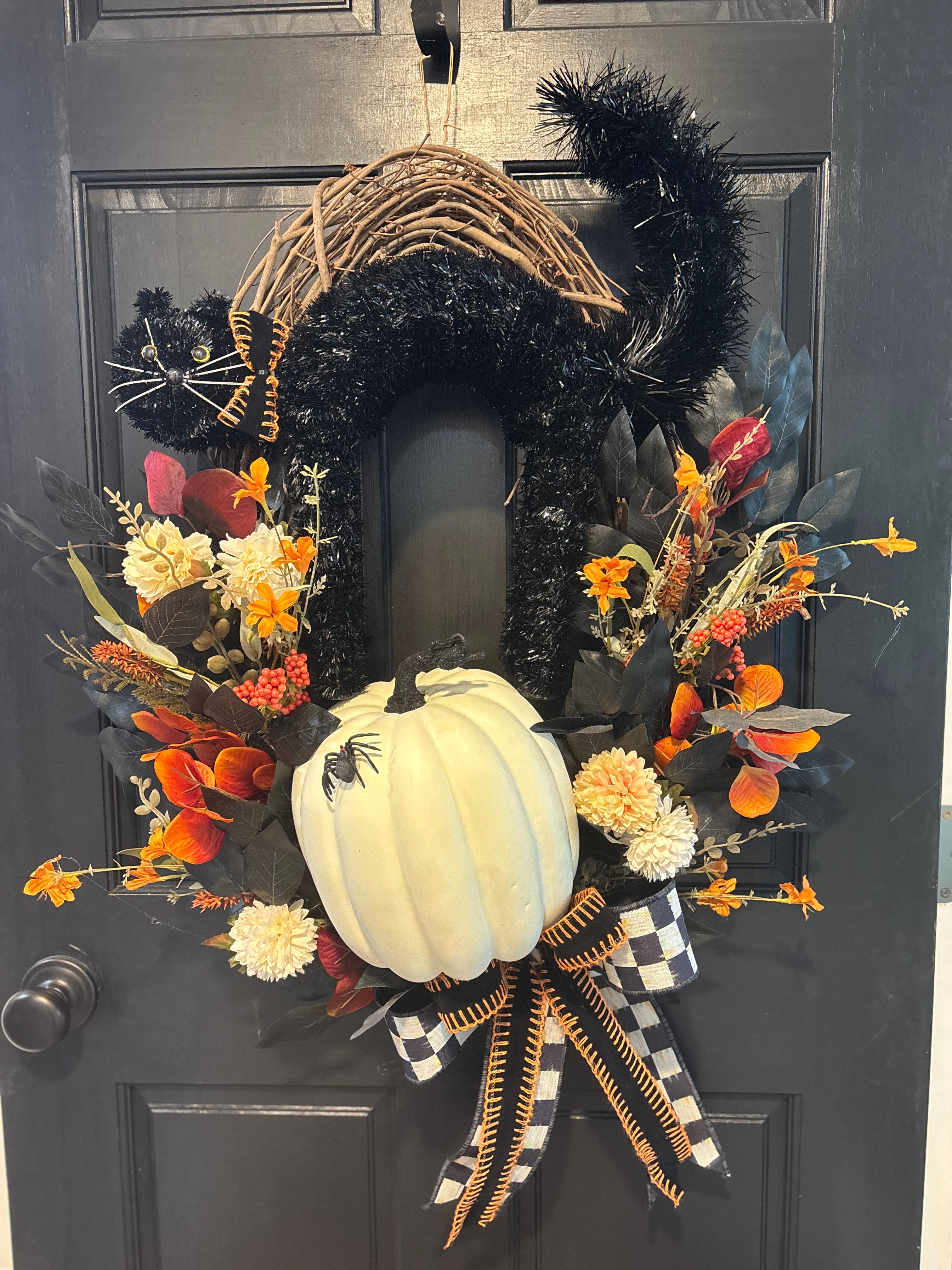 Scaredy Cat On Pumpkin