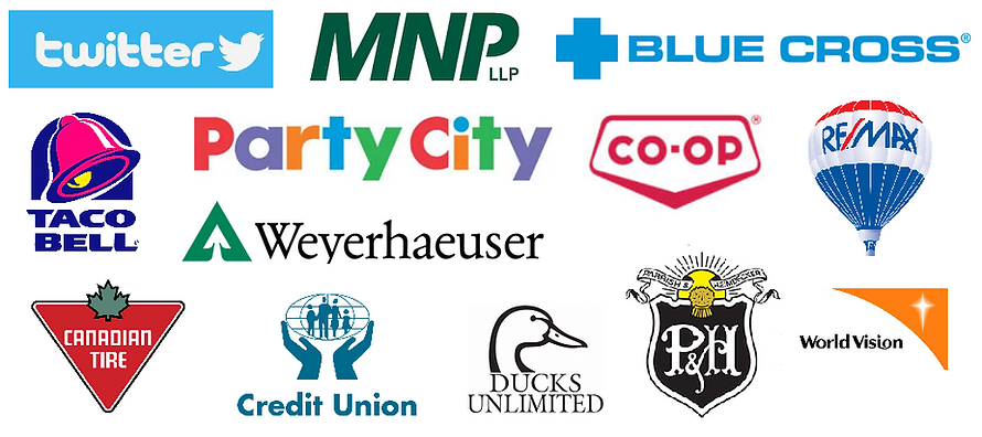 Some of the amazing clients Canadian Comedian Joel Jeffrey works with include Twitter, MNP, Blue Cross, Taco Bell, Party City, Weyerhaeuser, Remax, Canadian Tire, Credit Union, Ducks Unlimited, Parish & Heimbecker, and World Vision Canada.