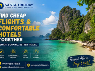 Find Cheap Flights and Comfortable Hotels Together
