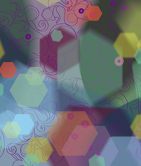 Abstract Hexagonal Pattern