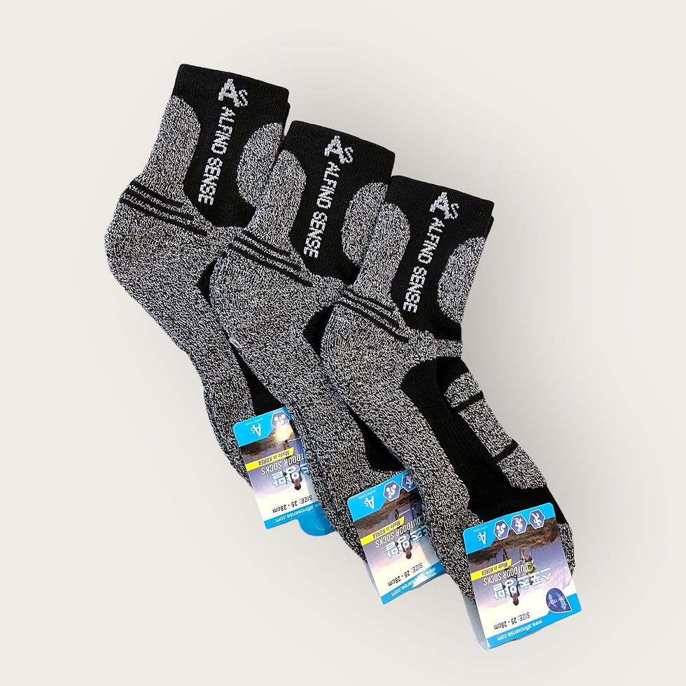 Thumbnail: ALFINO SENSE Men's Athletic Socks (Made in Korea)