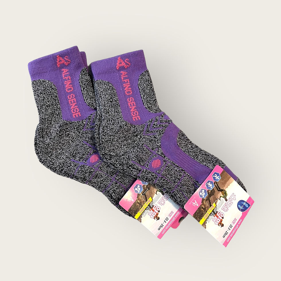 Thumbnail: ALFINO SENSE Women's Athletic Socks (Made in Korea)