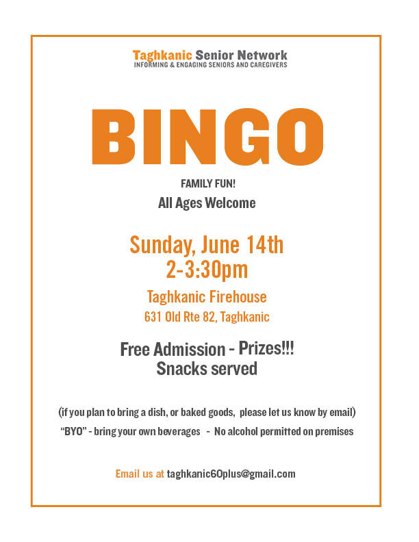 Join us for BINGO!