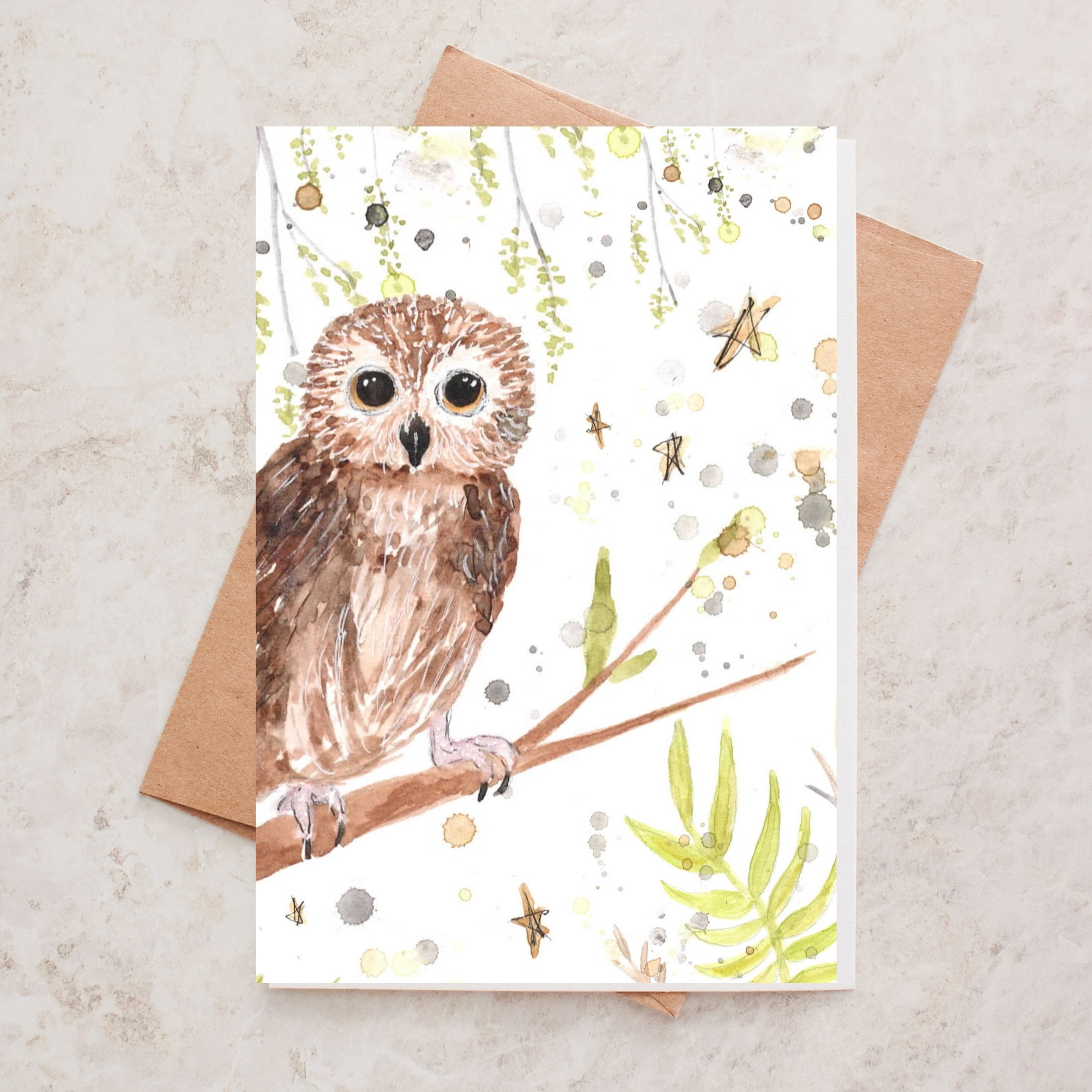 'Oakley' Owl Card