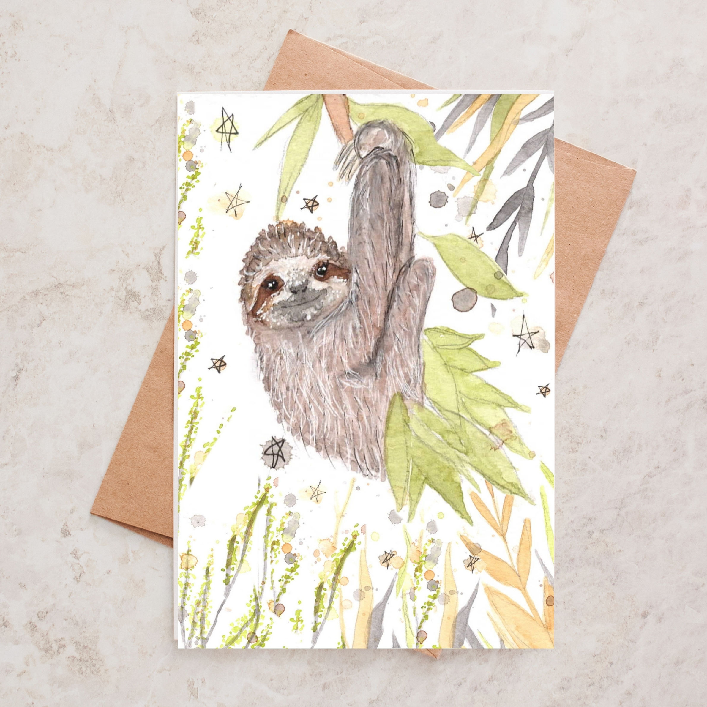 'Sammy' Sloth Card