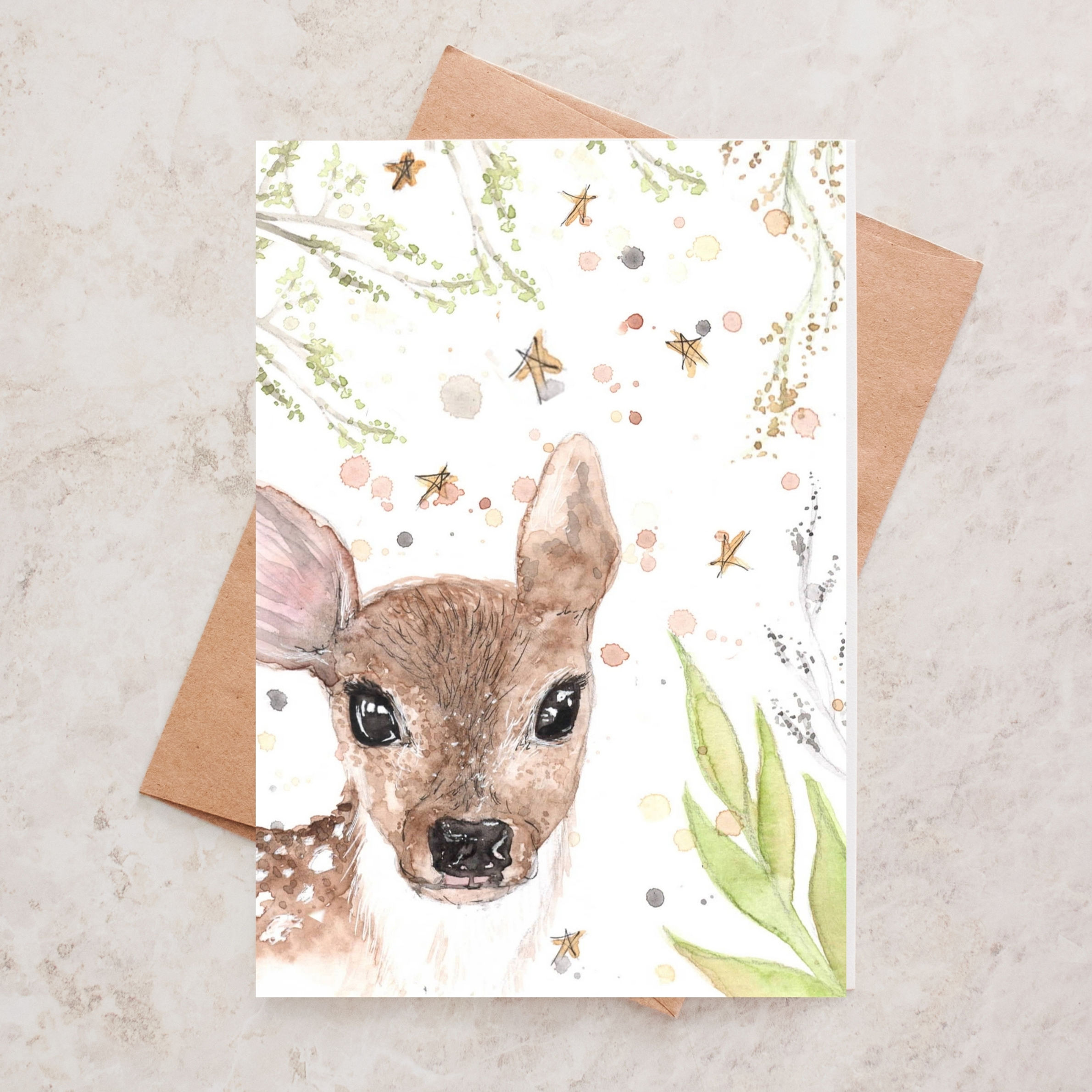 'Daisy' Deer Card