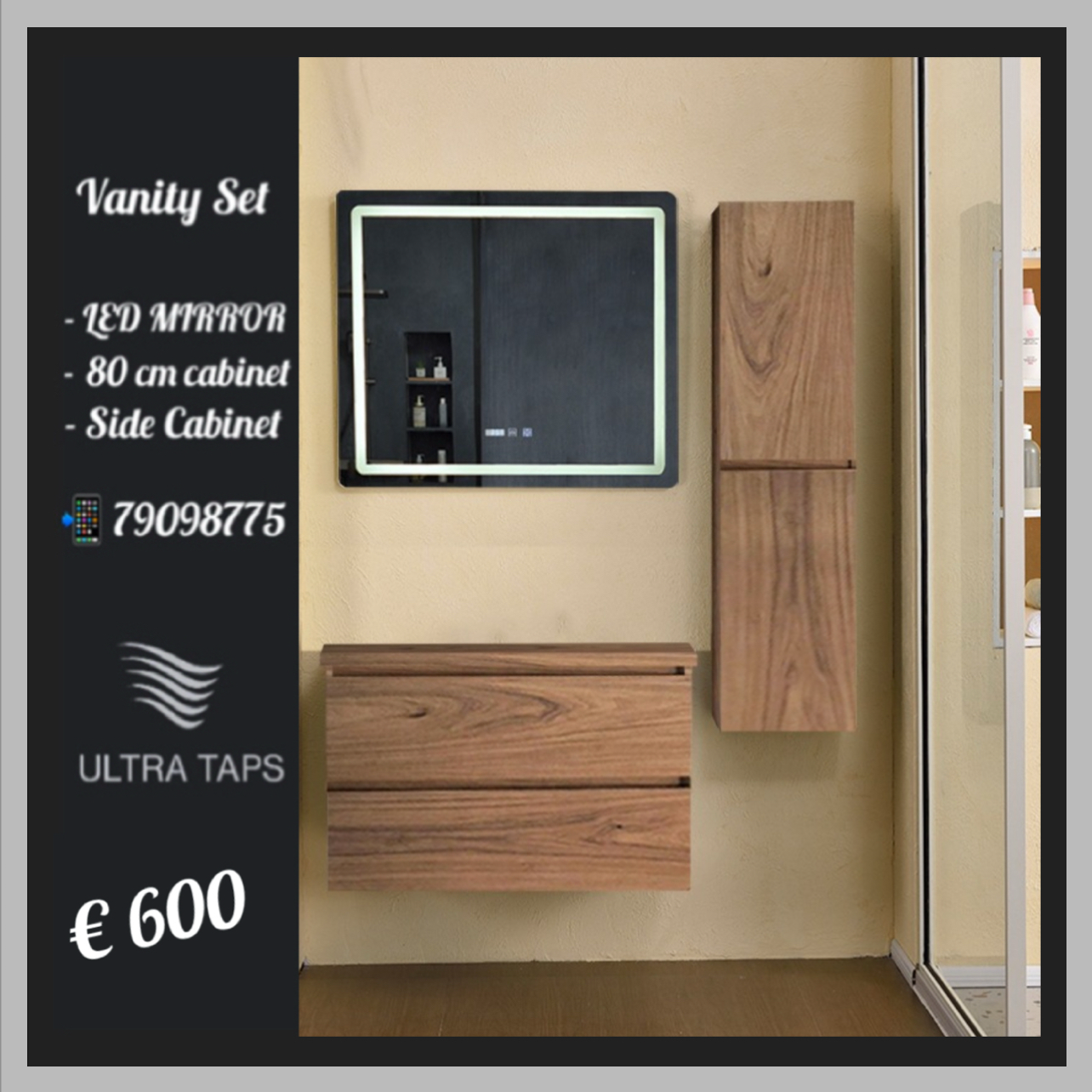 Bathroom vanity set - Counter Top BRN80