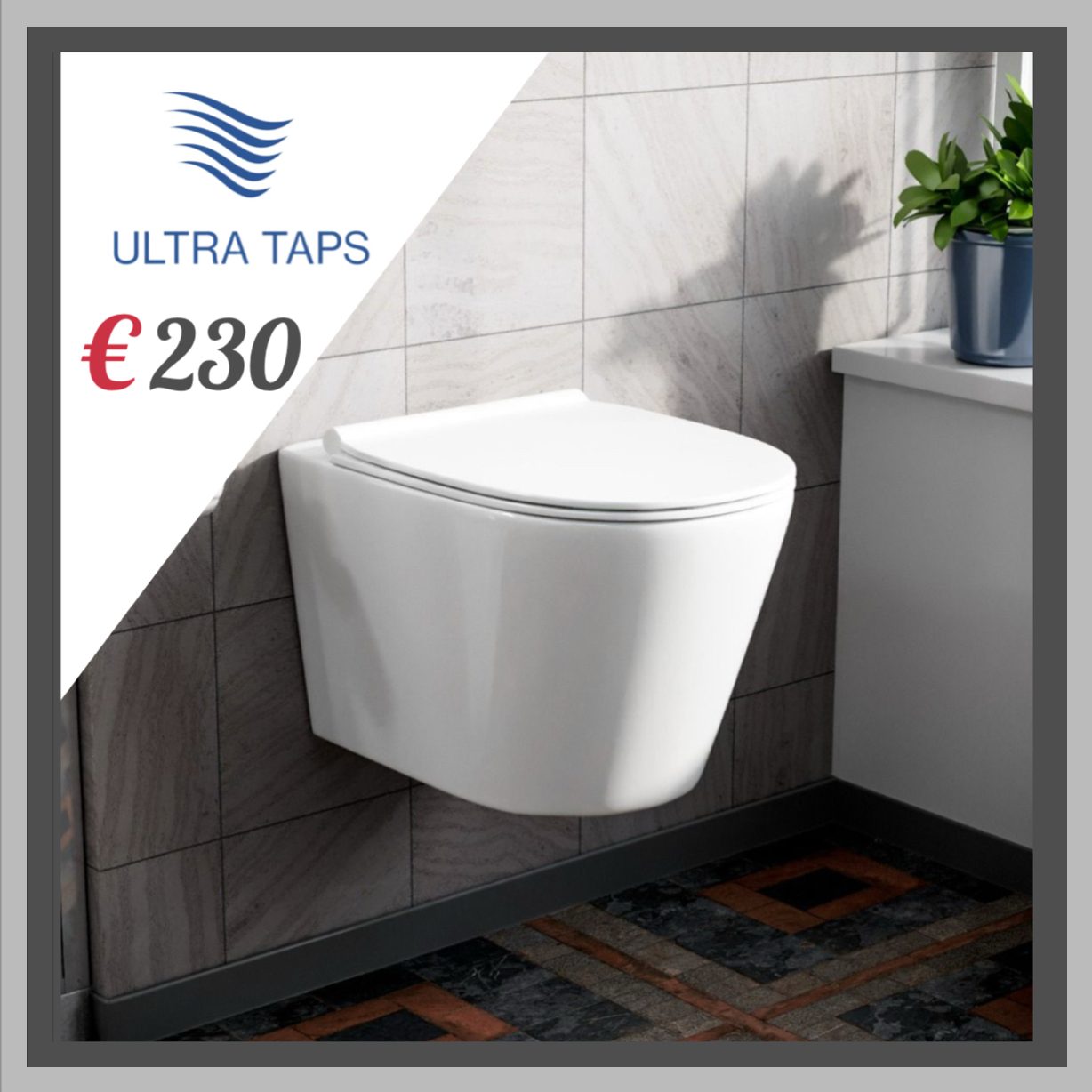 Toilet Set White wall hung - 7RWHT