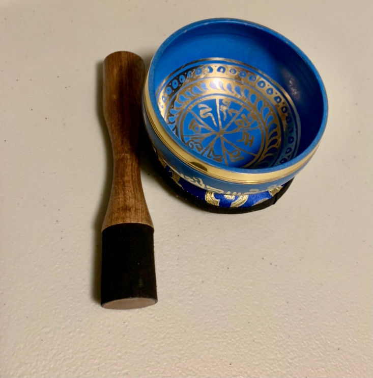 4 Inch Tibetan Singing Bowl, Pillow And Mallet