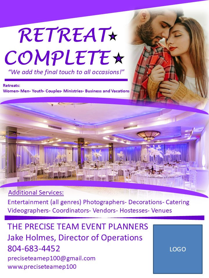 Precise Team Event Planners Retreat Complete Promo Flyer