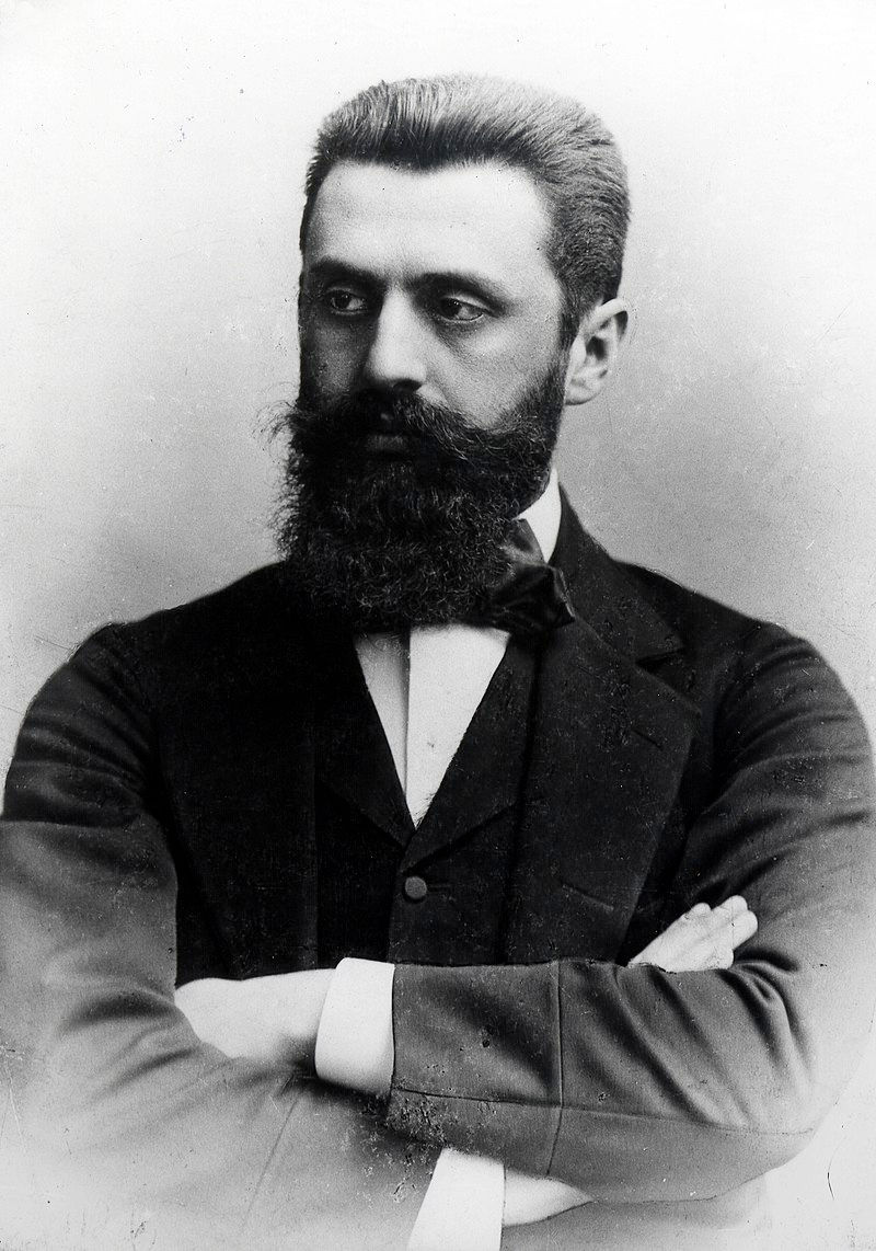 Theodor Herzl was the founder of the modern Zionist movement. In his 1896 pamphlet Der Judenstaat, he envisioned the founding of a future independent Jewish state during the 20th century.