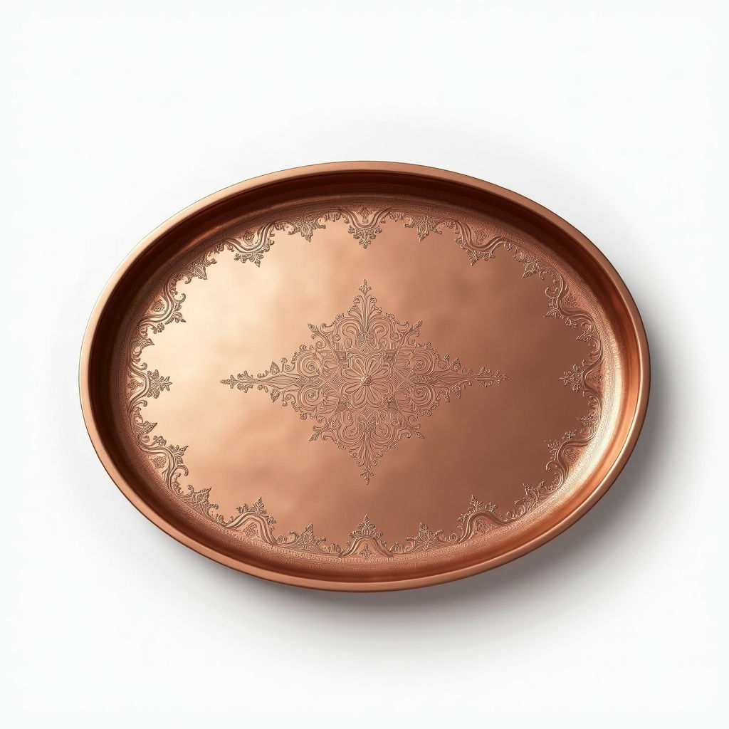 Ornate Copper Tray